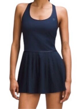 lululemon athletica Navy Pleated Mini Dress